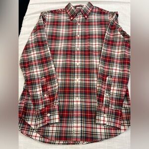 J. Crew Red and Black Plaid Button Down Shirt